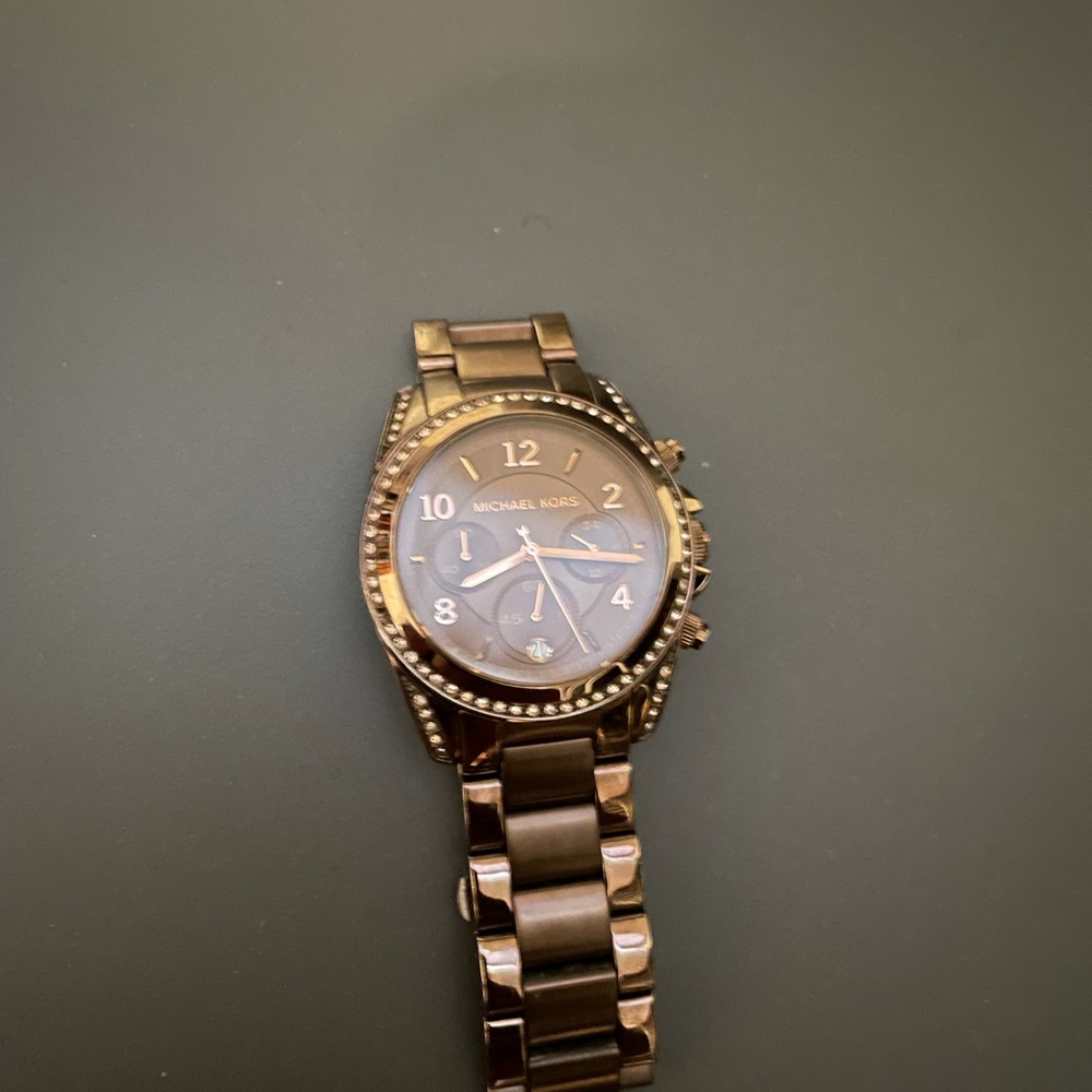 Michael Kors Watch Bronze Brown